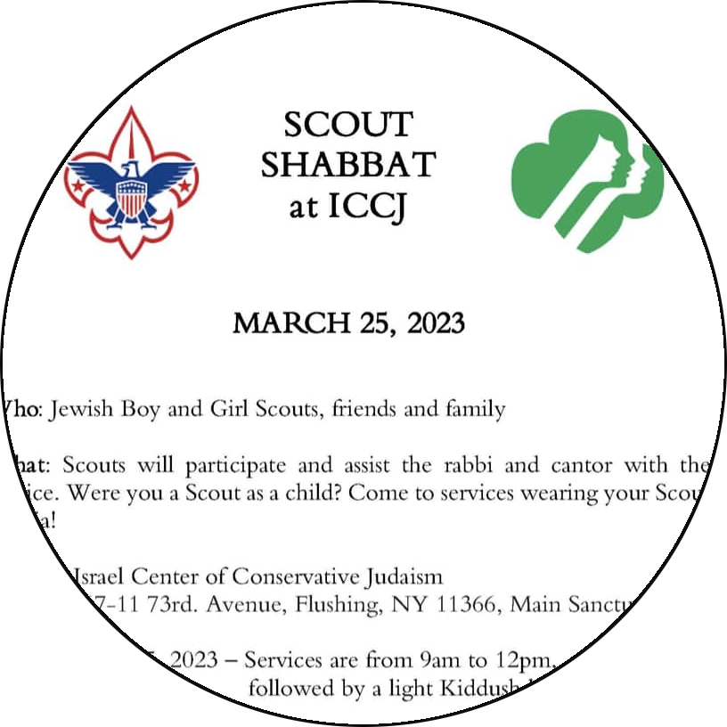 Scout Shabbat at ICCJ